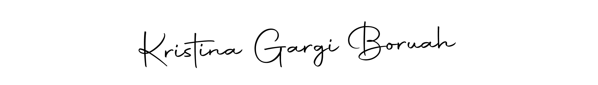 if you are searching for the best signature style for your name Kristina Gargi Boruah. so please give up your signature search. here we have designed multiple signature styles  using Autography-DOLnW. Kristina Gargi Boruah signature style 10 images and pictures png
