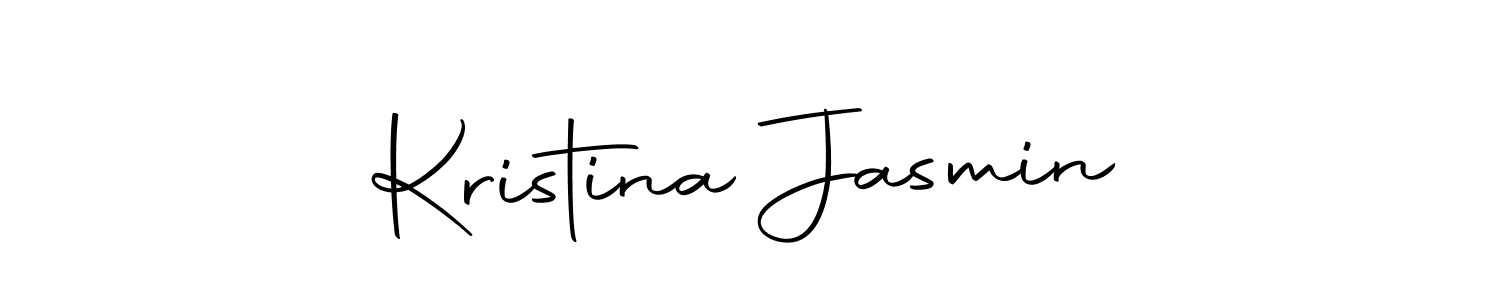 You should practise on your own different ways (Autography-DOLnW) to write your name (Kristina Jasmin) in signature. don't let someone else do it for you. Kristina Jasmin signature style 10 images and pictures png