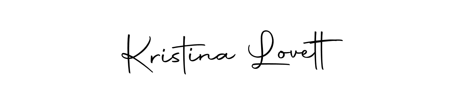 How to make Kristina Lovett signature? Autography-DOLnW is a professional autograph style. Create handwritten signature for Kristina Lovett name. Kristina Lovett signature style 10 images and pictures png