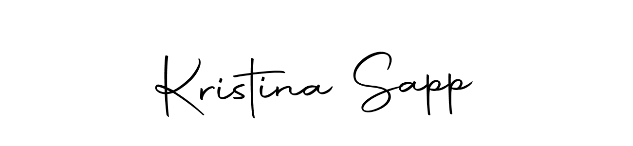 if you are searching for the best signature style for your name Kristina Sapp. so please give up your signature search. here we have designed multiple signature styles  using Autography-DOLnW. Kristina Sapp signature style 10 images and pictures png