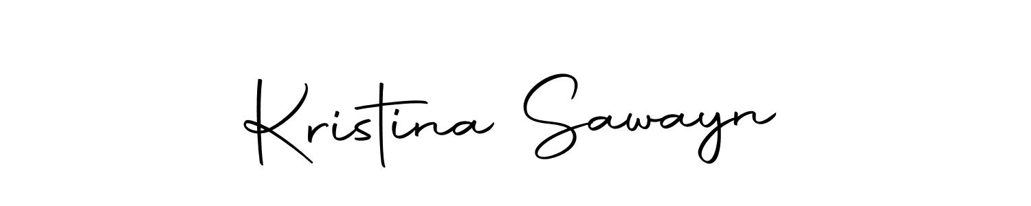 Design your own signature with our free online signature maker. With this signature software, you can create a handwritten (Autography-DOLnW) signature for name Kristina Sawayn. Kristina Sawayn signature style 10 images and pictures png