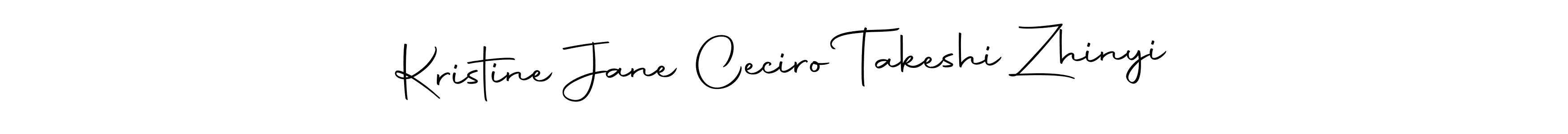 The best way (Autography-DOLnW) to make a short signature is to pick only two or three words in your name. The name Kristine Jane Ceciro Takeshi Zhinyi include a total of six letters. For converting this name. Kristine Jane Ceciro Takeshi Zhinyi signature style 10 images and pictures png