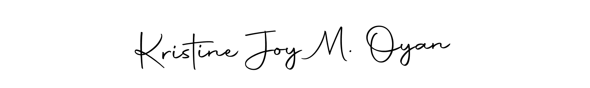 Use a signature maker to create a handwritten signature online. With this signature software, you can design (Autography-DOLnW) your own signature for name Kristine Joy M. Oyan. Kristine Joy M. Oyan signature style 10 images and pictures png