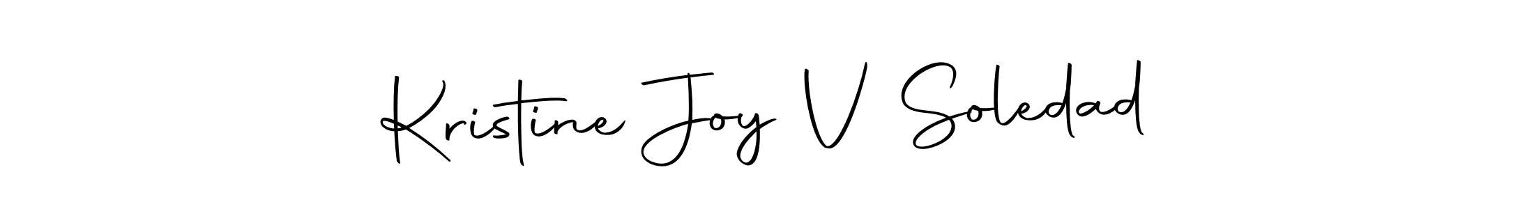 Also we have Kristine Joy V Soledad name is the best signature style. Create professional handwritten signature collection using Autography-DOLnW autograph style. Kristine Joy V Soledad signature style 10 images and pictures png