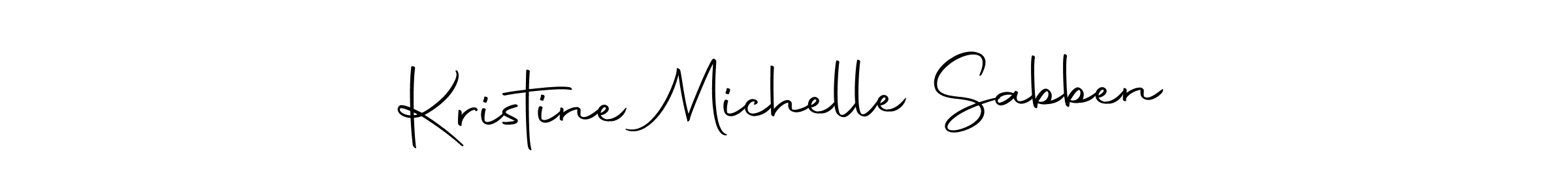 Make a beautiful signature design for name Kristine Michelle Sabben. Use this online signature maker to create a handwritten signature for free. Kristine Michelle Sabben signature style 10 images and pictures png