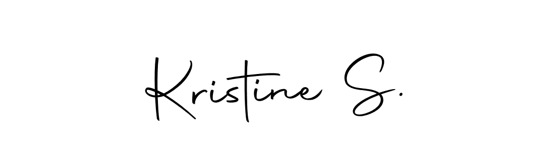 Use a signature maker to create a handwritten signature online. With this signature software, you can design (Autography-DOLnW) your own signature for name Kristine S.. Kristine S. signature style 10 images and pictures png