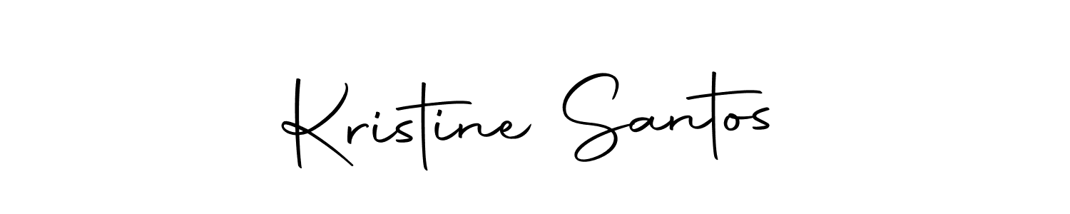 Make a short Kristine Santos signature style. Manage your documents anywhere anytime using Autography-DOLnW. Create and add eSignatures, submit forms, share and send files easily. Kristine Santos signature style 10 images and pictures png