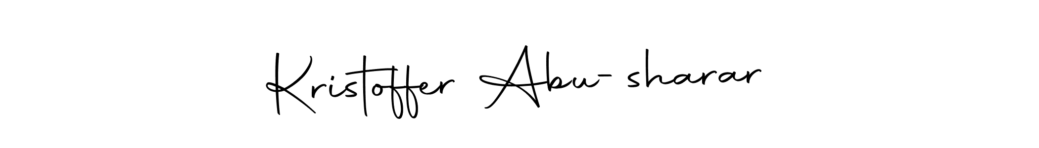 Make a beautiful signature design for name Kristoffer Abu-sharar. With this signature (Autography-DOLnW) style, you can create a handwritten signature for free. Kristoffer Abu-sharar signature style 10 images and pictures png