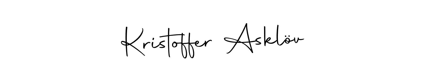 How to make Kristoffer Asklöv signature? Autography-DOLnW is a professional autograph style. Create handwritten signature for Kristoffer Asklöv name. Kristoffer Asklöv signature style 10 images and pictures png