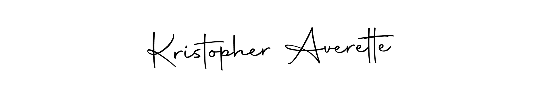 How to make Kristopher Averette name signature. Use Autography-DOLnW style for creating short signs online. This is the latest handwritten sign. Kristopher Averette signature style 10 images and pictures png