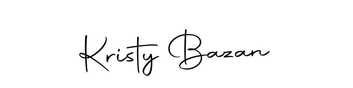 Kristy Bazan stylish signature style. Best Handwritten Sign (Autography-DOLnW) for my name. Handwritten Signature Collection Ideas for my name Kristy Bazan. Kristy Bazan signature style 10 images and pictures png