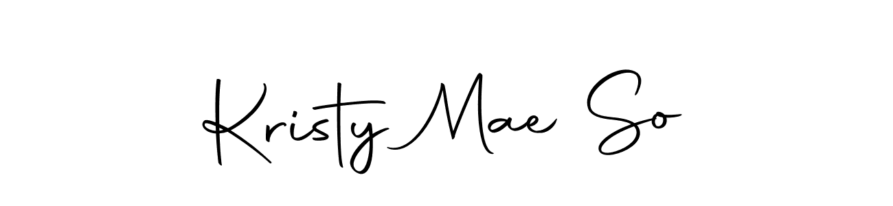 It looks lik you need a new signature style for name Kristy Mae So. Design unique handwritten (Autography-DOLnW) signature with our free signature maker in just a few clicks. Kristy Mae So signature style 10 images and pictures png