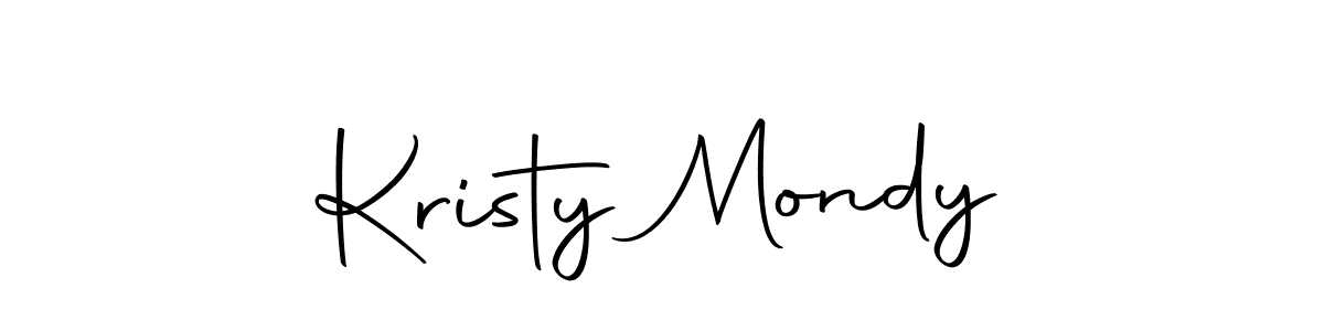 How to make Kristy Mondy name signature. Use Autography-DOLnW style for creating short signs online. This is the latest handwritten sign. Kristy Mondy signature style 10 images and pictures png