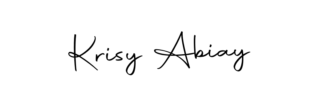 Design your own signature with our free online signature maker. With this signature software, you can create a handwritten (Autography-DOLnW) signature for name Krisy Abiay. Krisy Abiay signature style 10 images and pictures png