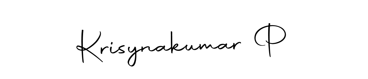 Krisynakumar P stylish signature style. Best Handwritten Sign (Autography-DOLnW) for my name. Handwritten Signature Collection Ideas for my name Krisynakumar P. Krisynakumar P signature style 10 images and pictures png