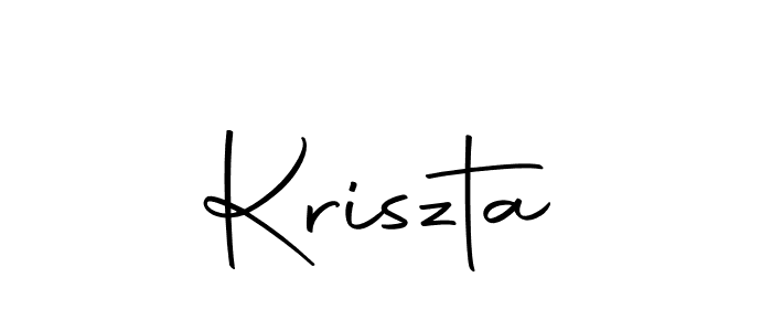 Make a beautiful signature design for name Kriszta. Use this online signature maker to create a handwritten signature for free. Kriszta signature style 10 images and pictures png