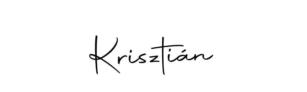 How to make Krisztián name signature. Use Autography-DOLnW style for creating short signs online. This is the latest handwritten sign. Krisztián signature style 10 images and pictures png