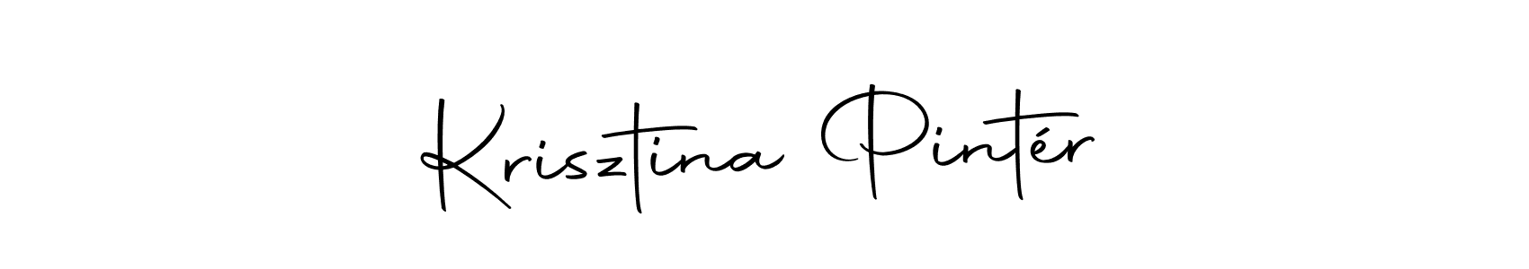 Create a beautiful signature design for name Krisztina Pintér. With this signature (Autography-DOLnW) fonts, you can make a handwritten signature for free. Krisztina Pintér signature style 10 images and pictures png