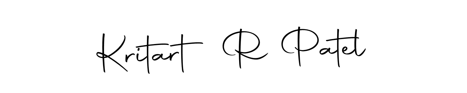 The best way (Autography-DOLnW) to make a short signature is to pick only two or three words in your name. The name Kritart R Patel include a total of six letters. For converting this name. Kritart R Patel signature style 10 images and pictures png