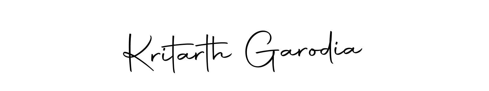 Make a short Kritarth Garodia signature style. Manage your documents anywhere anytime using Autography-DOLnW. Create and add eSignatures, submit forms, share and send files easily. Kritarth Garodia signature style 10 images and pictures png