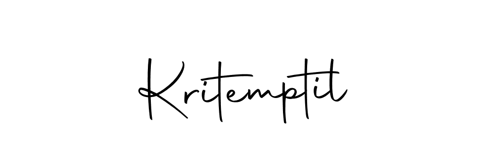 Design your own signature with our free online signature maker. With this signature software, you can create a handwritten (Autography-DOLnW) signature for name Kritemptil. Kritemptil signature style 10 images and pictures png