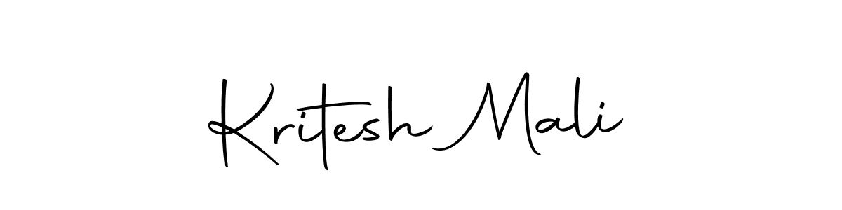 Make a beautiful signature design for name Kritesh Mali. With this signature (Autography-DOLnW) style, you can create a handwritten signature for free. Kritesh Mali signature style 10 images and pictures png