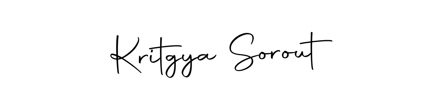 Make a beautiful signature design for name Kritgya Sorout. With this signature (Autography-DOLnW) style, you can create a handwritten signature for free. Kritgya Sorout signature style 10 images and pictures png