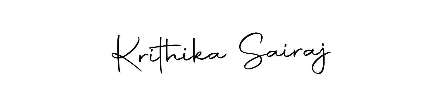 How to make Krithika Sairaj signature? Autography-DOLnW is a professional autograph style. Create handwritten signature for Krithika Sairaj name. Krithika Sairaj signature style 10 images and pictures png
