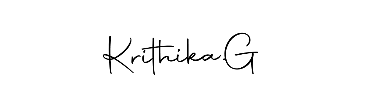 You should practise on your own different ways (Autography-DOLnW) to write your name (Krithika.  G) in signature. don't let someone else do it for you. Krithika.  G signature style 10 images and pictures png