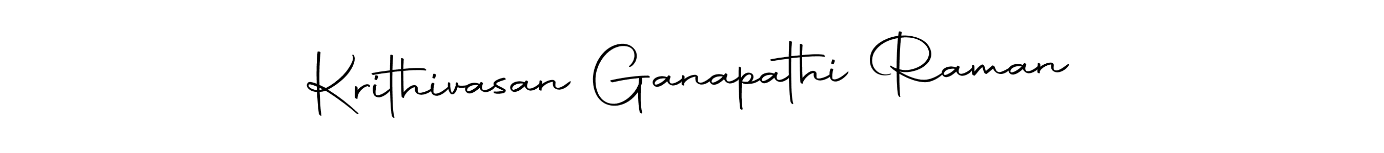 Use a signature maker to create a handwritten signature online. With this signature software, you can design (Autography-DOLnW) your own signature for name Krithivasan Ganapathi Raman. Krithivasan Ganapathi Raman signature style 10 images and pictures png