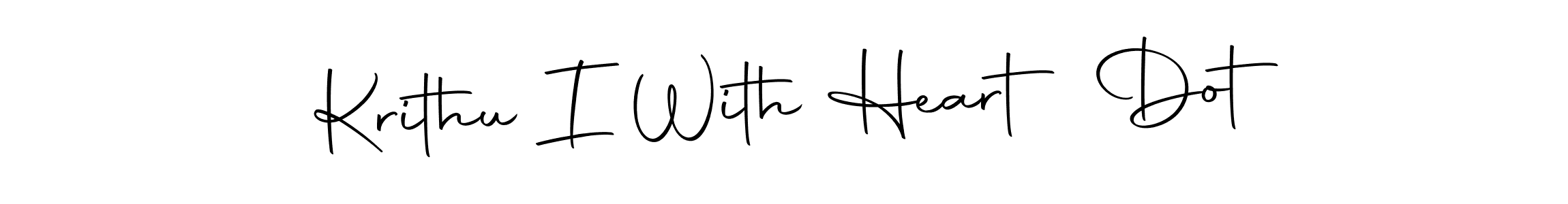 How to make Krithu I With Heart Dot signature? Autography-DOLnW is a professional autograph style. Create handwritten signature for Krithu I With Heart Dot name. Krithu I With Heart Dot signature style 10 images and pictures png