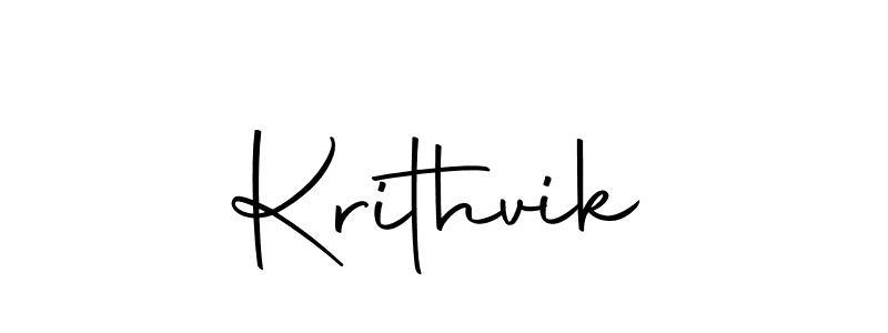 if you are searching for the best signature style for your name Krithvik. so please give up your signature search. here we have designed multiple signature styles  using Autography-DOLnW. Krithvik signature style 10 images and pictures png