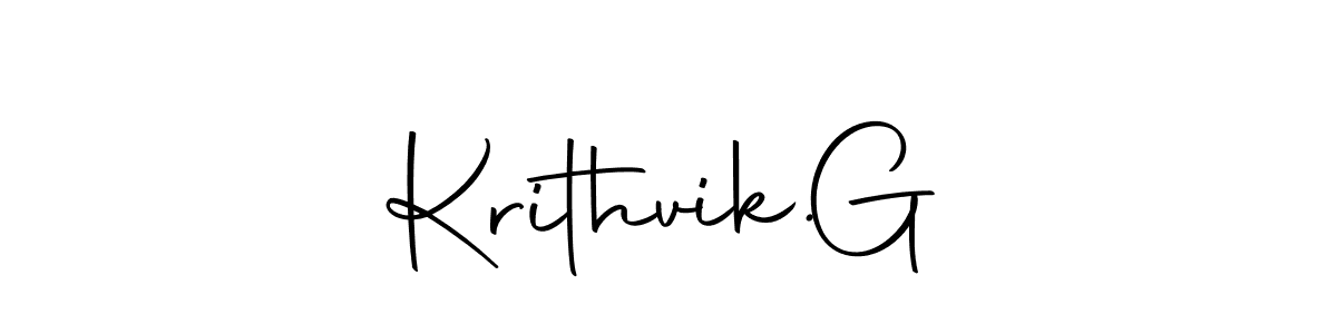 if you are searching for the best signature style for your name Krithvik.  G. so please give up your signature search. here we have designed multiple signature styles  using Autography-DOLnW. Krithvik.  G signature style 10 images and pictures png