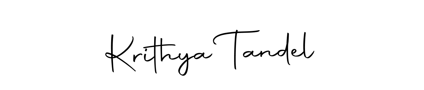 The best way (Autography-DOLnW) to make a short signature is to pick only two or three words in your name. The name Krithya Tandel include a total of six letters. For converting this name. Krithya Tandel signature style 10 images and pictures png
