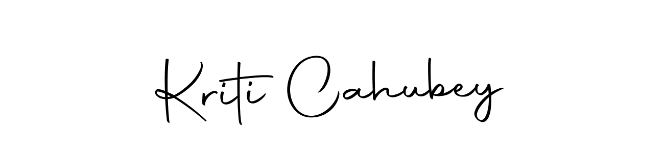 How to make Kriti Cahubey signature? Autography-DOLnW is a professional autograph style. Create handwritten signature for Kriti Cahubey name. Kriti Cahubey signature style 10 images and pictures png