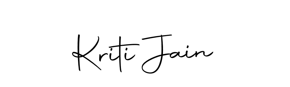 Use a signature maker to create a handwritten signature online. With this signature software, you can design (Autography-DOLnW) your own signature for name Kriti Jain. Kriti Jain signature style 10 images and pictures png