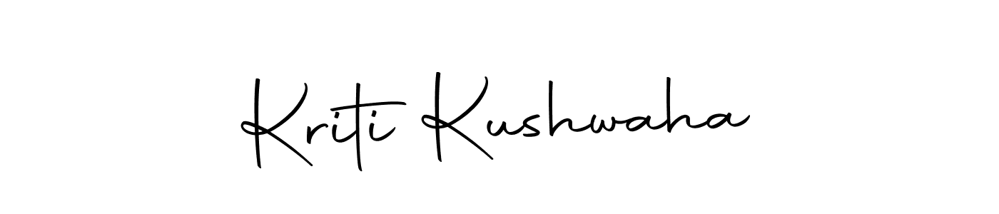 Autography-DOLnW is a professional signature style that is perfect for those who want to add a touch of class to their signature. It is also a great choice for those who want to make their signature more unique. Get Kriti Kushwaha name to fancy signature for free. Kriti Kushwaha signature style 10 images and pictures png