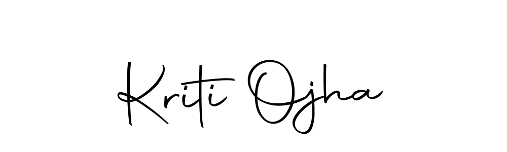 Make a short Kriti Ojha signature style. Manage your documents anywhere anytime using Autography-DOLnW. Create and add eSignatures, submit forms, share and send files easily. Kriti Ojha signature style 10 images and pictures png