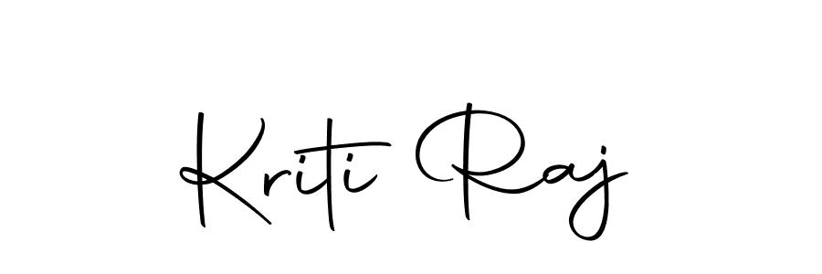 How to make Kriti Raj name signature. Use Autography-DOLnW style for creating short signs online. This is the latest handwritten sign. Kriti Raj signature style 10 images and pictures png