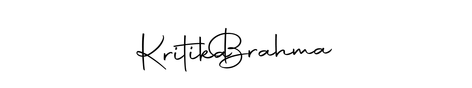 Also we have Kritika   Brahma name is the best signature style. Create professional handwritten signature collection using Autography-DOLnW autograph style. Kritika   Brahma signature style 10 images and pictures png