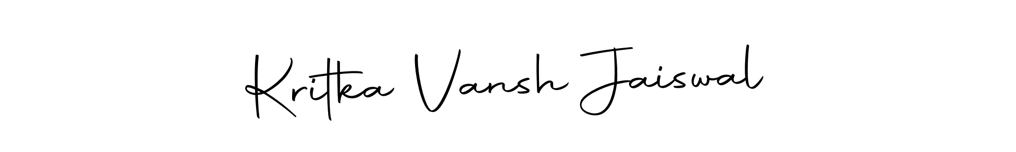 Make a short Kritka Vansh Jaiswal signature style. Manage your documents anywhere anytime using Autography-DOLnW. Create and add eSignatures, submit forms, share and send files easily. Kritka Vansh Jaiswal signature style 10 images and pictures png