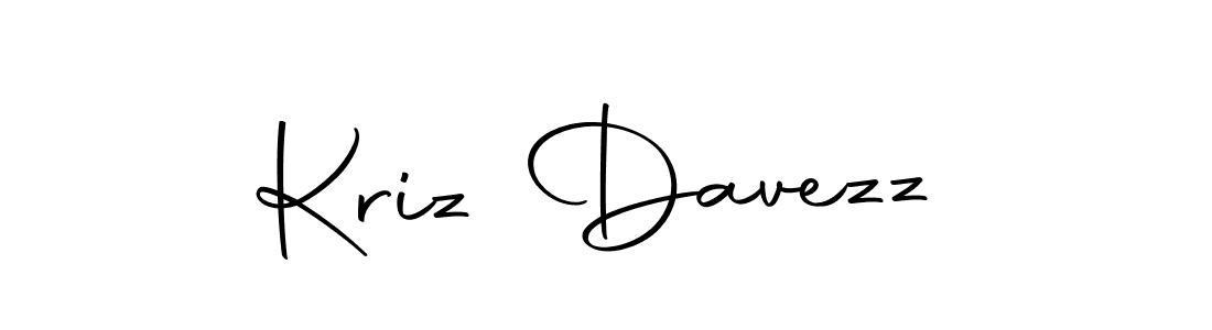 Autography-DOLnW is a professional signature style that is perfect for those who want to add a touch of class to their signature. It is also a great choice for those who want to make their signature more unique. Get Kriz Davezz name to fancy signature for free. Kriz Davezz signature style 10 images and pictures png