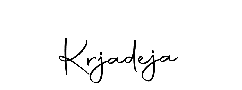 You can use this online signature creator to create a handwritten signature for the name Krjadeja. This is the best online autograph maker. Krjadeja signature style 10 images and pictures png