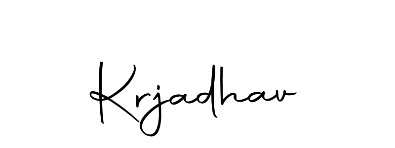 You can use this online signature creator to create a handwritten signature for the name Krjadhav. This is the best online autograph maker. Krjadhav signature style 10 images and pictures png