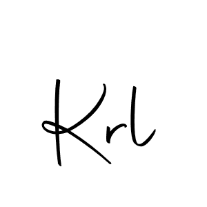 Make a beautiful signature design for name Krl. With this signature (Autography-DOLnW) style, you can create a handwritten signature for free. Krl signature style 10 images and pictures png