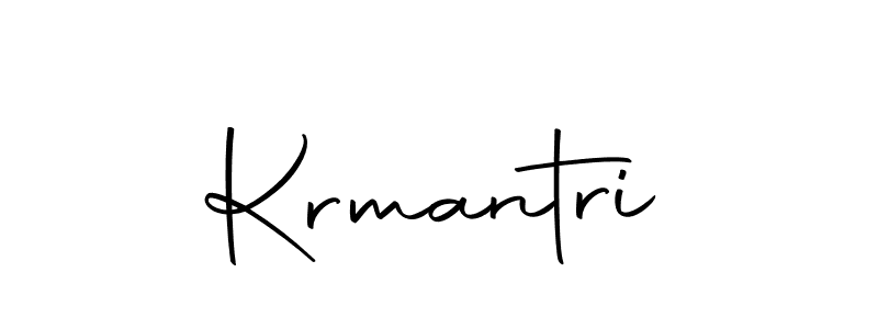 Make a beautiful signature design for name Krmantri. With this signature (Autography-DOLnW) style, you can create a handwritten signature for free. Krmantri signature style 10 images and pictures png