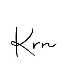 Create a beautiful signature design for name Krn. With this signature (Autography-DOLnW) fonts, you can make a handwritten signature for free. Krn signature style 10 images and pictures png