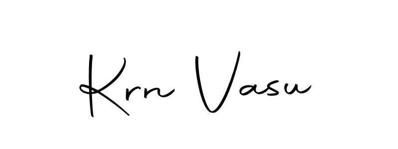 Make a beautiful signature design for name Krn Vasu. With this signature (Autography-DOLnW) style, you can create a handwritten signature for free. Krn Vasu signature style 10 images and pictures png