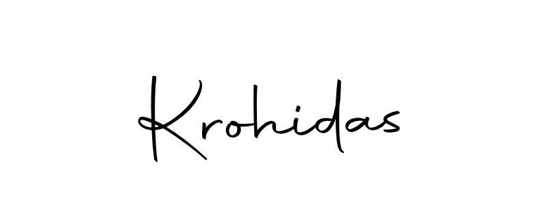 Make a beautiful signature design for name Krohidas. Use this online signature maker to create a handwritten signature for free. Krohidas signature style 10 images and pictures png