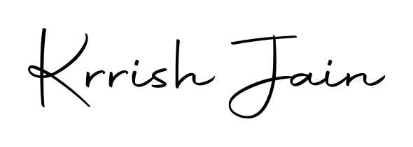 A classic penmanship look for Krrish Jain. The Autography-DOLnW font brings timeless elegance and confidence to every signed document. Krrish Jain signature style 10 images and pictures png